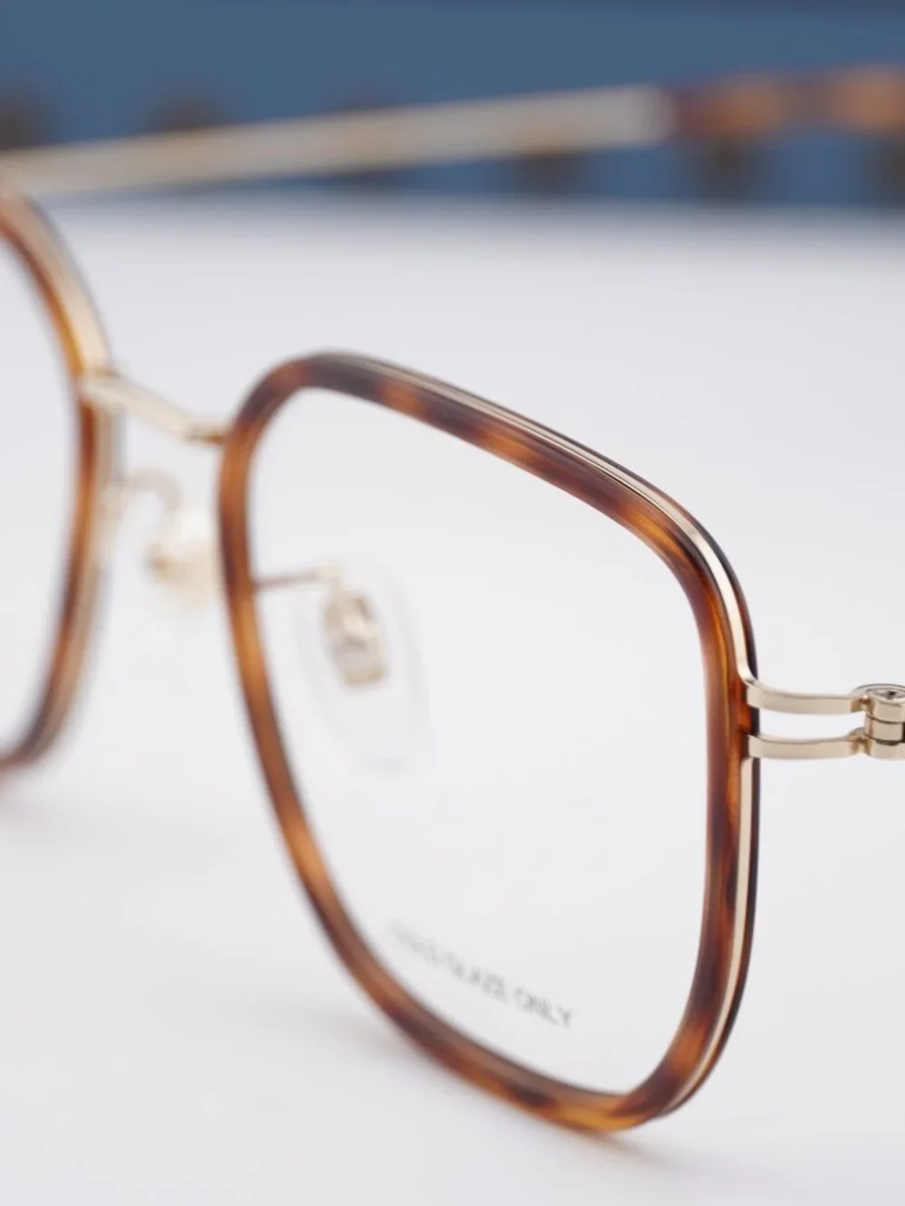 Gucci GG1852OA 002 Square Eyeglasses 53mm - Havana  / Gold